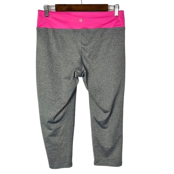90 Degrees Pink & Gray Cropped Athletic Pants M - Picture 2 of 3